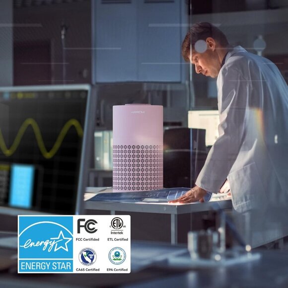 Air Purifier for Bedroom with HEPA 3-in-1 Filter, Pet Air Purifier for Home Cat - Picture 9 of 9